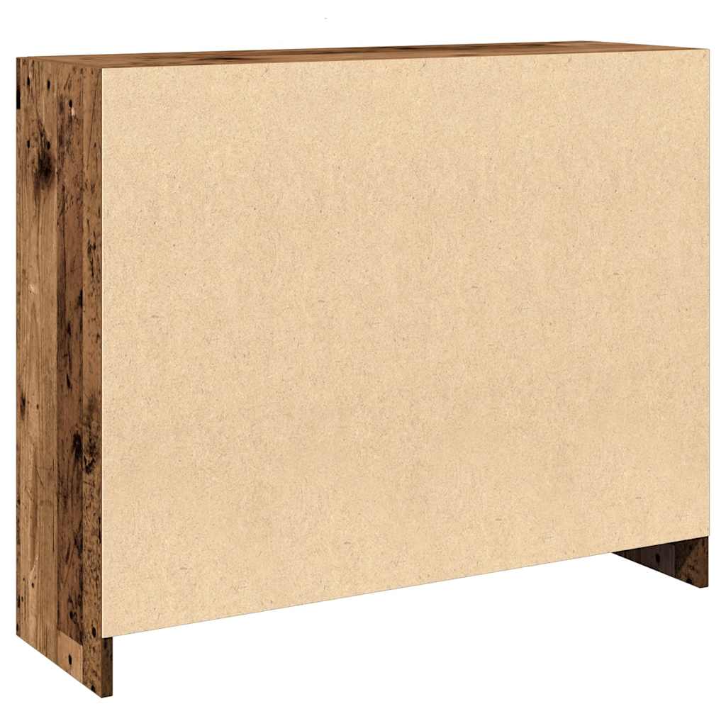 vidaXL Szafka, stare drewno, 91x28x75 cm, materiał drewnopochodny