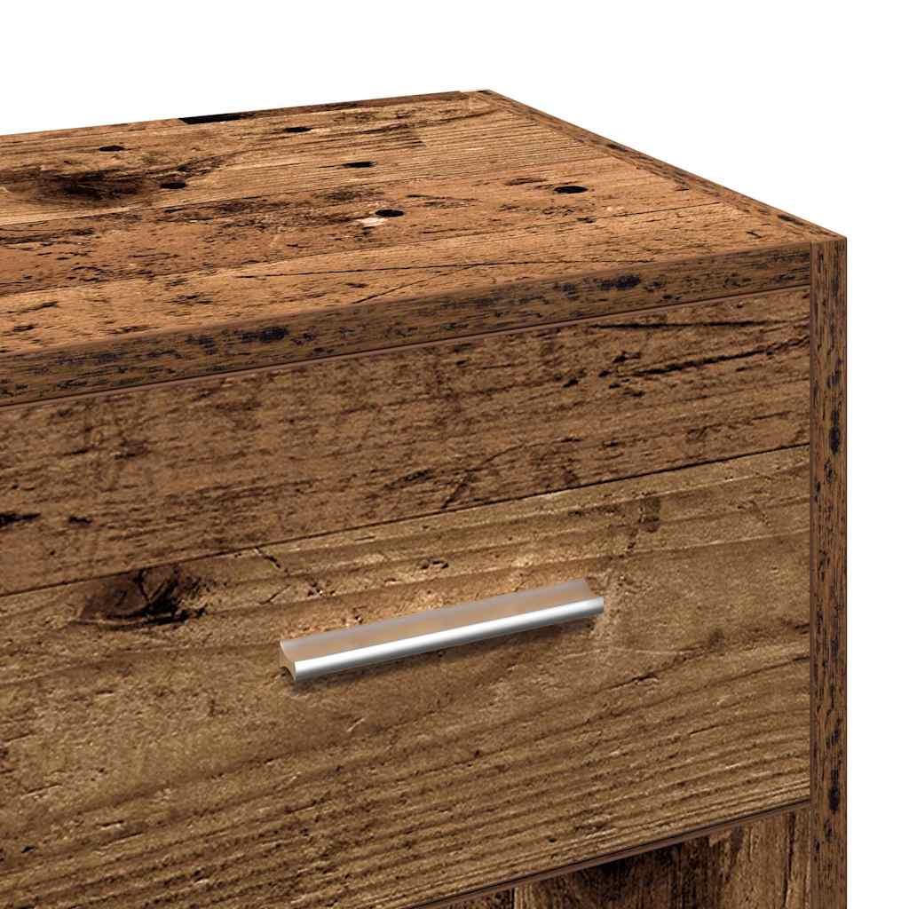 vidaXL Szafka, stare drewno, 91x28x75 cm, materiał drewnopochodny