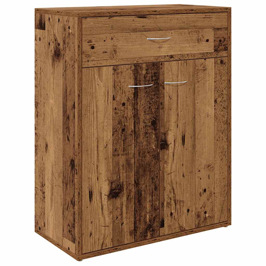 vidaXL Szafka, stare drewno, 60x30x75 cm, materiał drewnopochodny