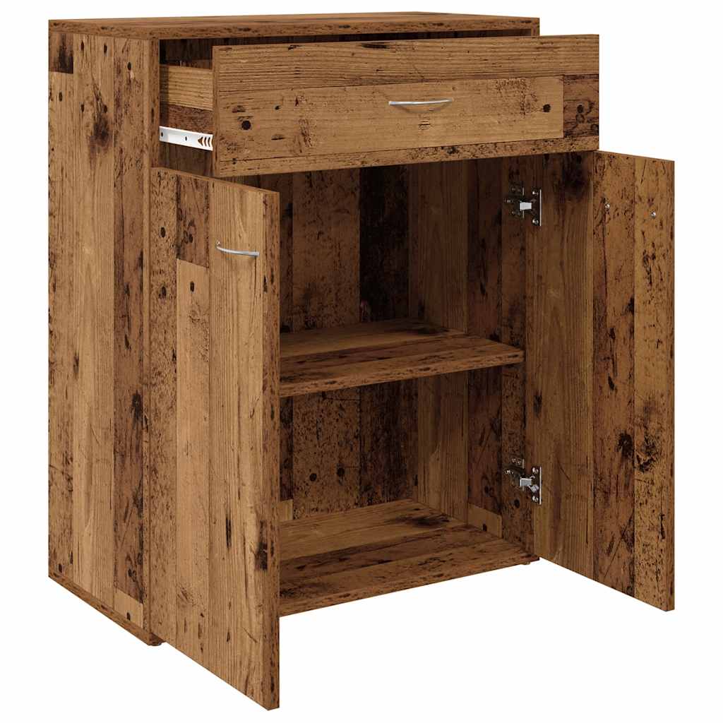 vidaXL Szafka, stare drewno, 60x30x75 cm, materiał drewnopochodny