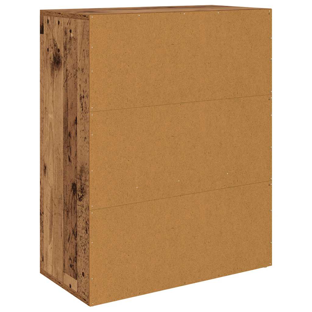 vidaXL Szafka, stare drewno, 60x30x75 cm, materiał drewnopochodny