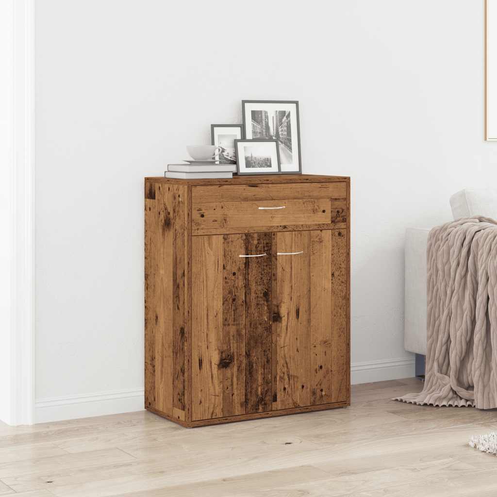 vidaXL Szafka, stare drewno, 60x30x75 cm, materiał drewnopochodny