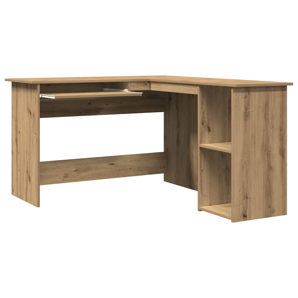 vidaXL Biurko narożne, dąb artisan, 120x140x75 cm
