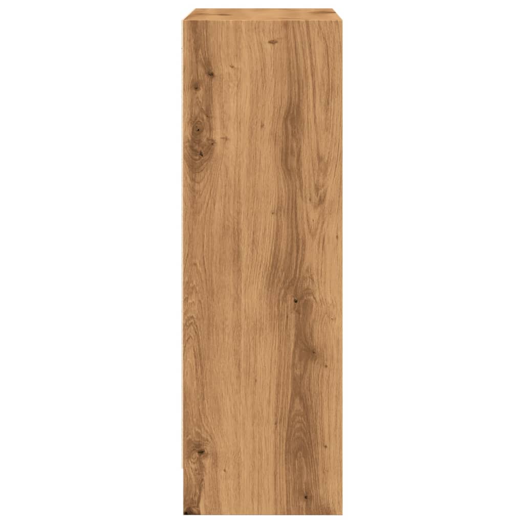 vidaXL Regał, dąb artisian, 60x24x76 cm, materiał drewnopochodny