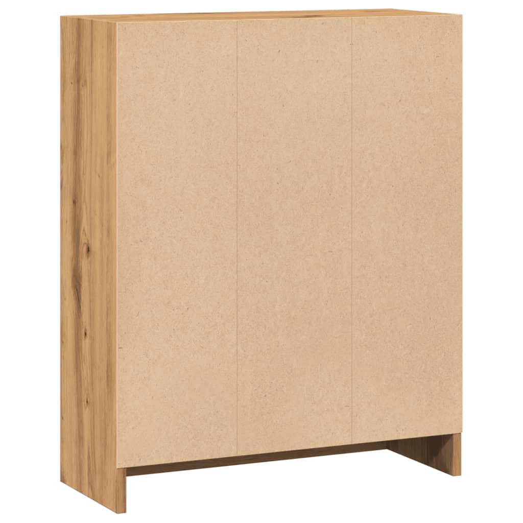 vidaXL Regał, dąb artisian, 60x24x76 cm, materiał drewnopochodny