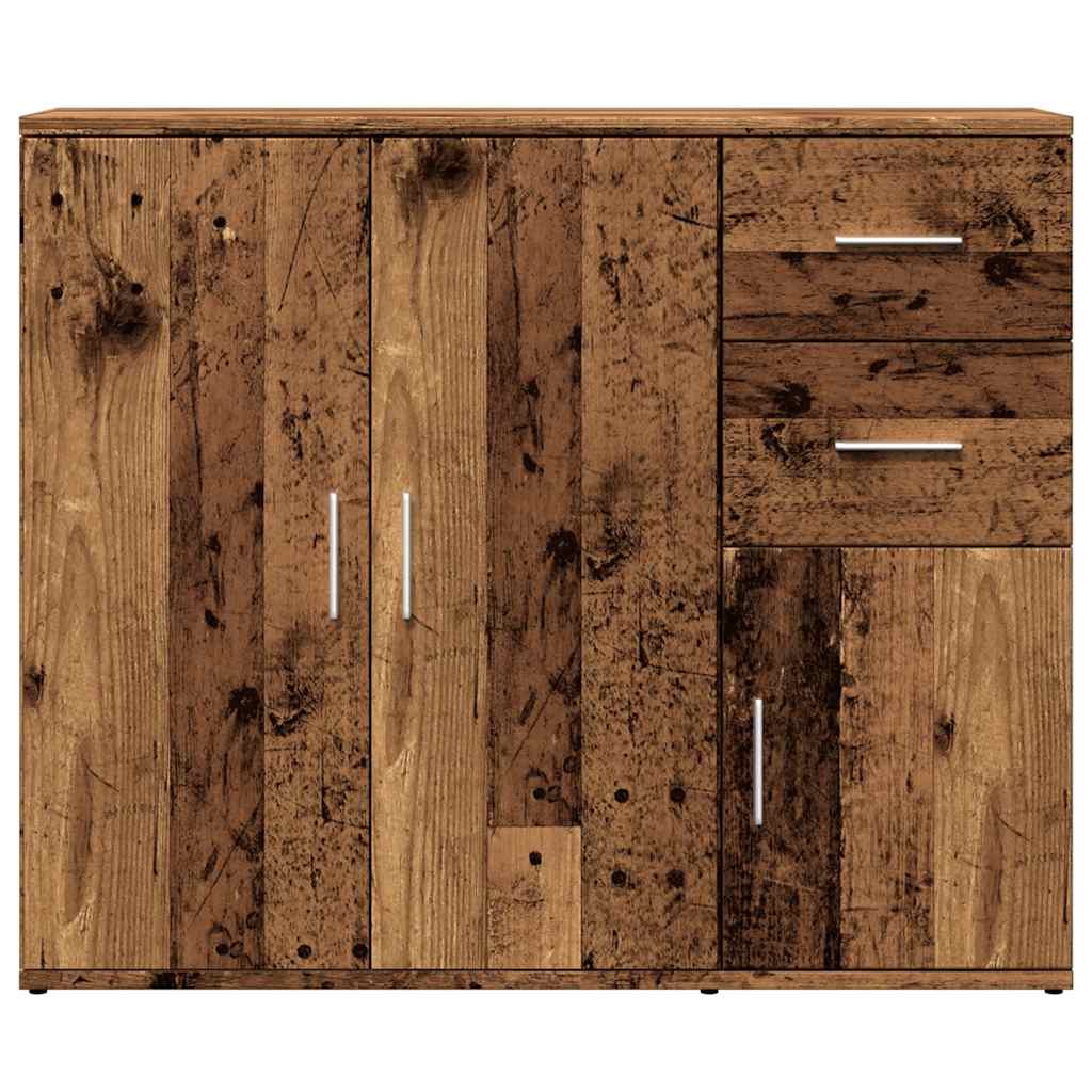 vidaXL Szafka, stare drewno, 91x29,5x75 cm, materiał drewnopochodny