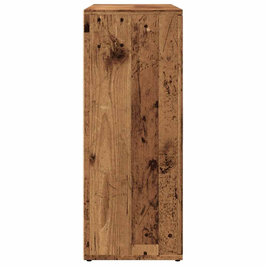 vidaXL Szafka, stare drewno, 91x29,5x75 cm, materiał drewnopochodny