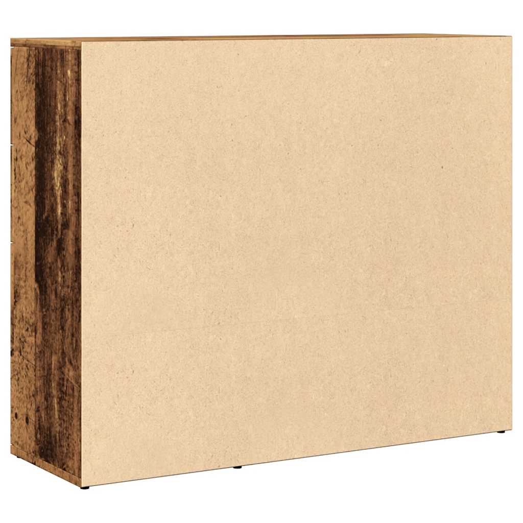vidaXL Szafka, stare drewno, 91x29,5x75 cm, materiał drewnopochodny