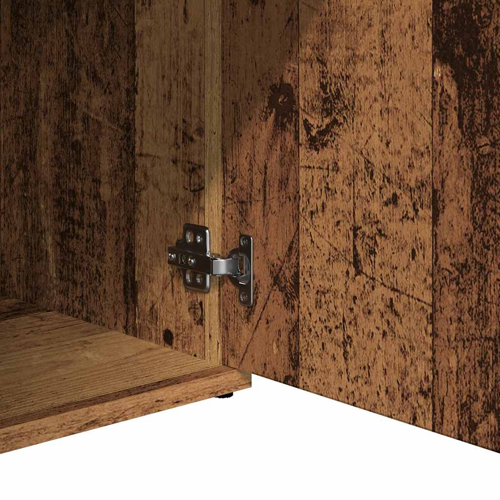 vidaXL Szafka, stare drewno, 91x29,5x75 cm, materiał drewnopochodny