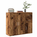 vidaXL Szafka, stare drewno, 91x29,5x75 cm, materiał drewnopochodny