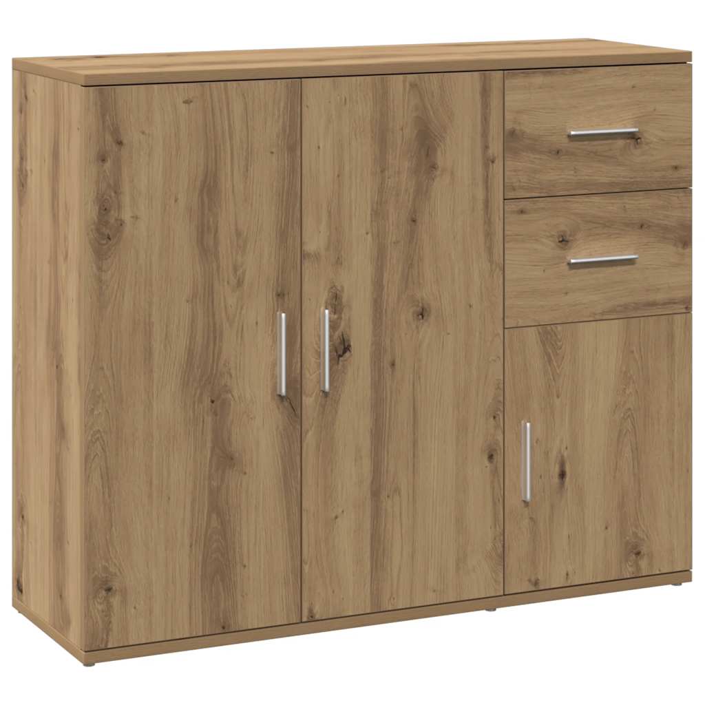 vidaXL Komoda Artisan Oak 91x29,5x75 cm Drewno konstrukcyjne