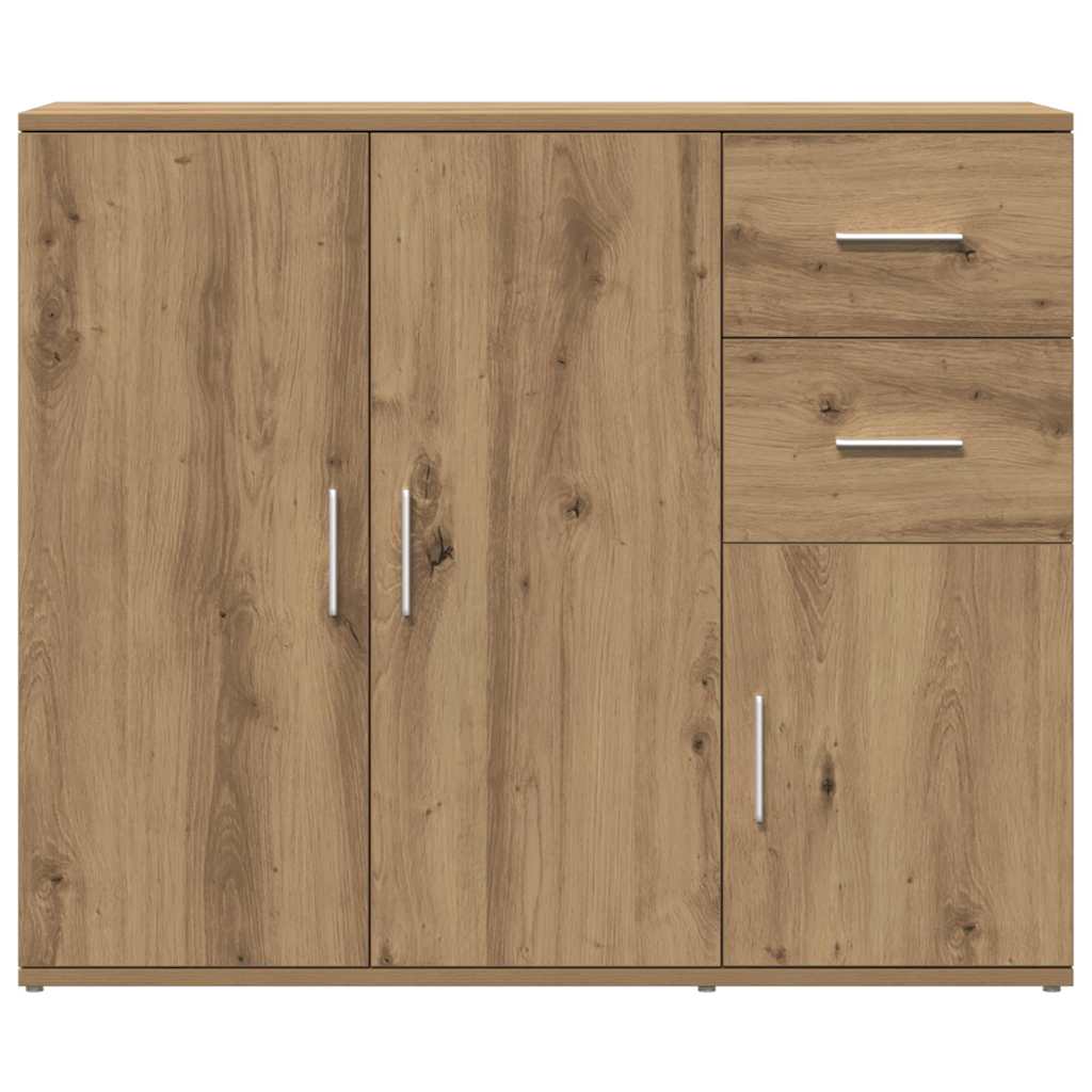 vidaXL Komoda Artisan Oak 91x29,5x75 cm Drewno konstrukcyjne