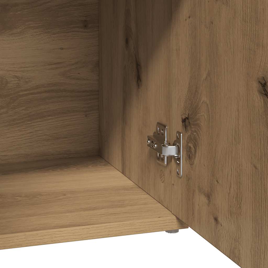vidaXL Komoda Artisan Oak 91x29,5x75 cm Drewno konstrukcyjne