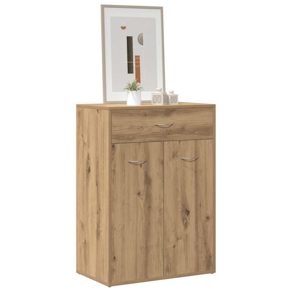 vidaXL Szafka na buty, dąb artisan 60x35x84cm materiał drewnopochodny