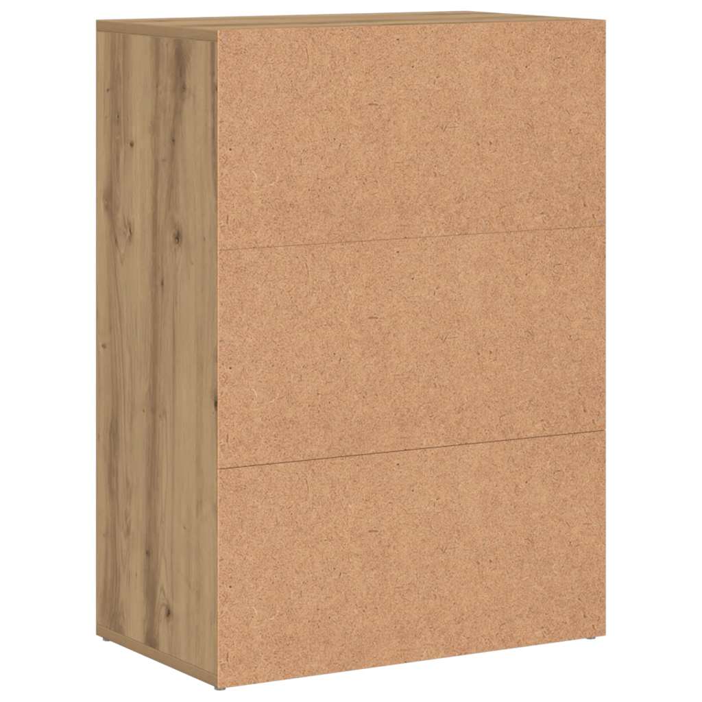 vidaXL Szafka na buty, dąb artisan 60x35x84cm materiał drewnopochodny