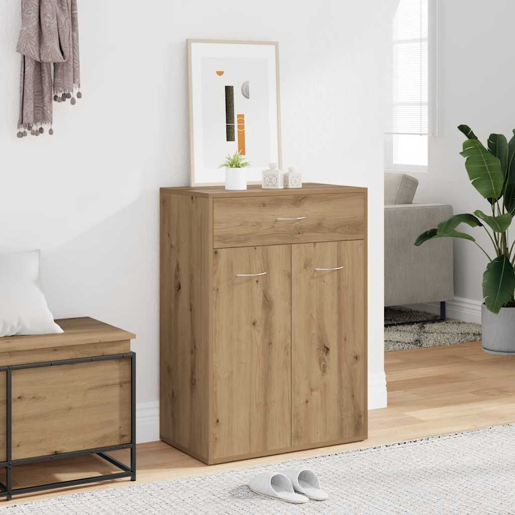 vidaXL Szafka na buty, dąb artisan 60x35x84cm materiał drewnopochodny