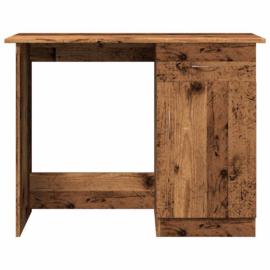 vidaXL Biurko, stare drewno, 100x50x76 cm, materiał drewnopochodny
