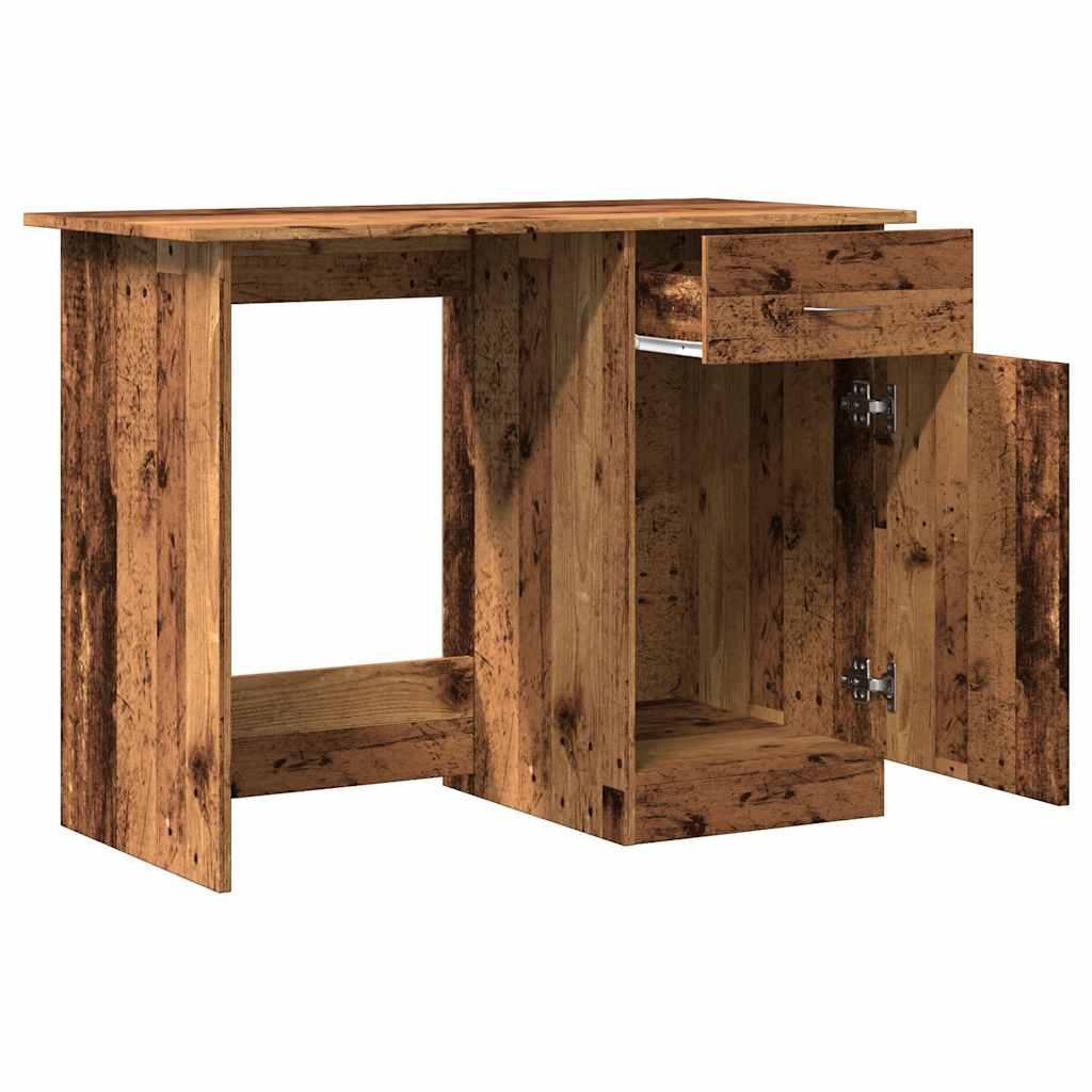 vidaXL Biurko, stare drewno, 100x50x76 cm, materiał drewnopochodny