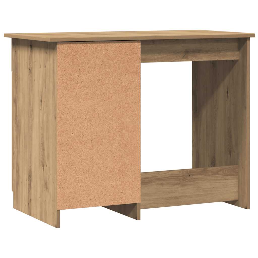 vidaXL Biurko, dąb artisan, 100x50x76 cm, materiał drewnopochodny