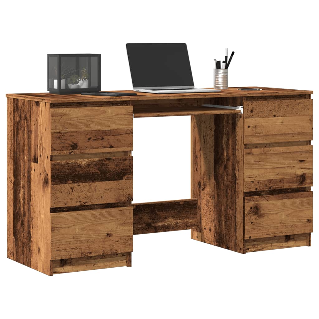 vidaXL Biurko, stare drewno, 140x50x77 cm, materiał drewnopochodny