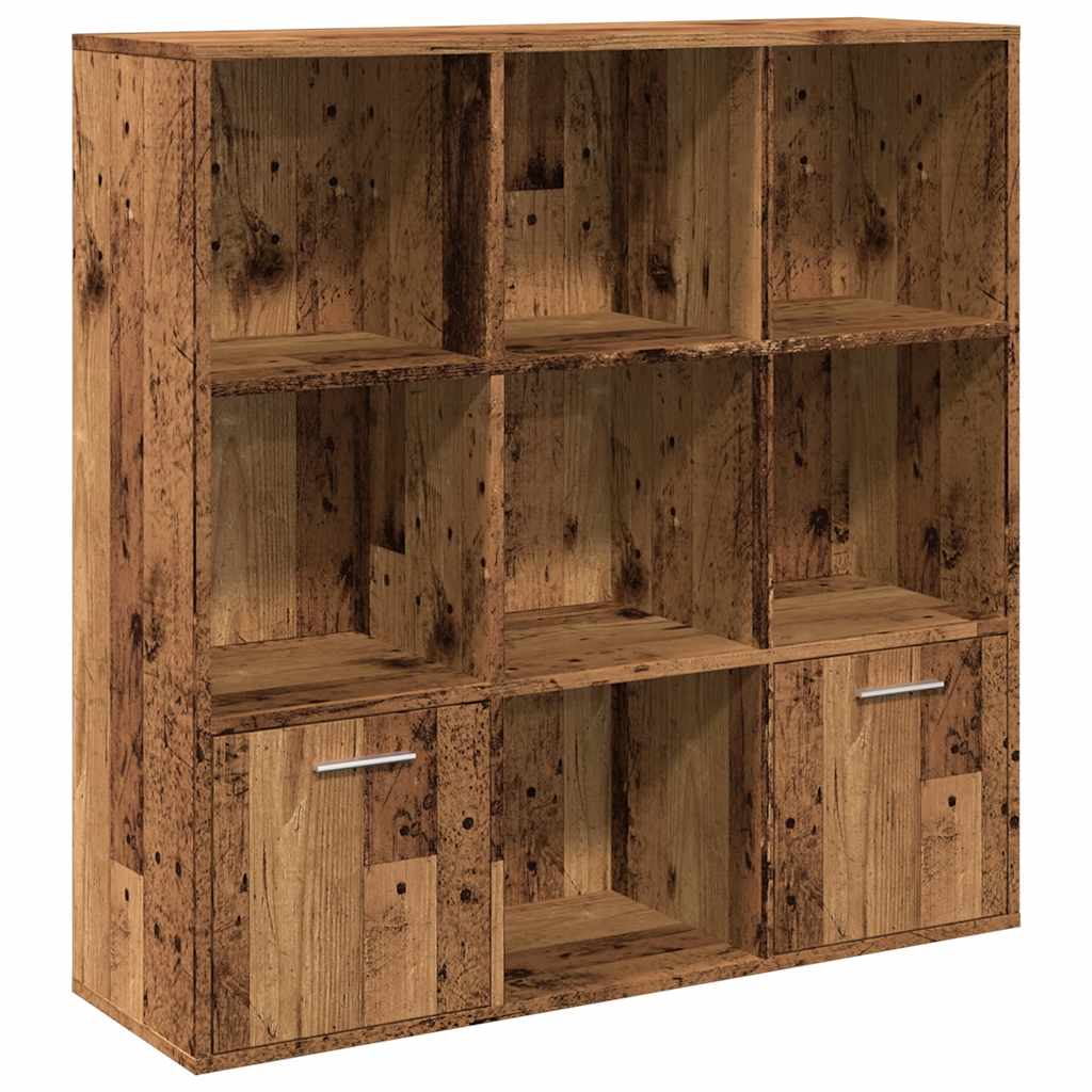 vidaXL Regał, stare drewno, 98x29x97,5 cm, materiał drewnopochodny