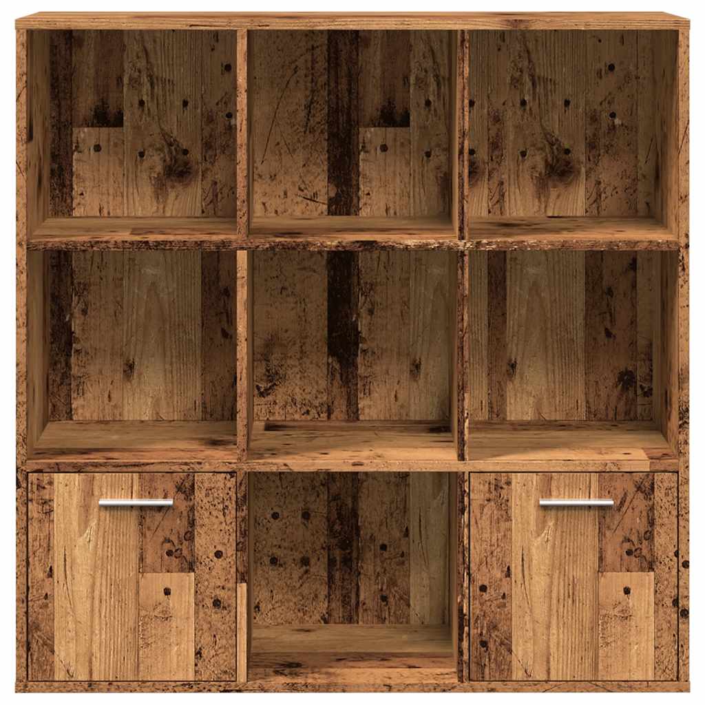 vidaXL Regał, stare drewno, 98x29x97,5 cm, materiał drewnopochodny