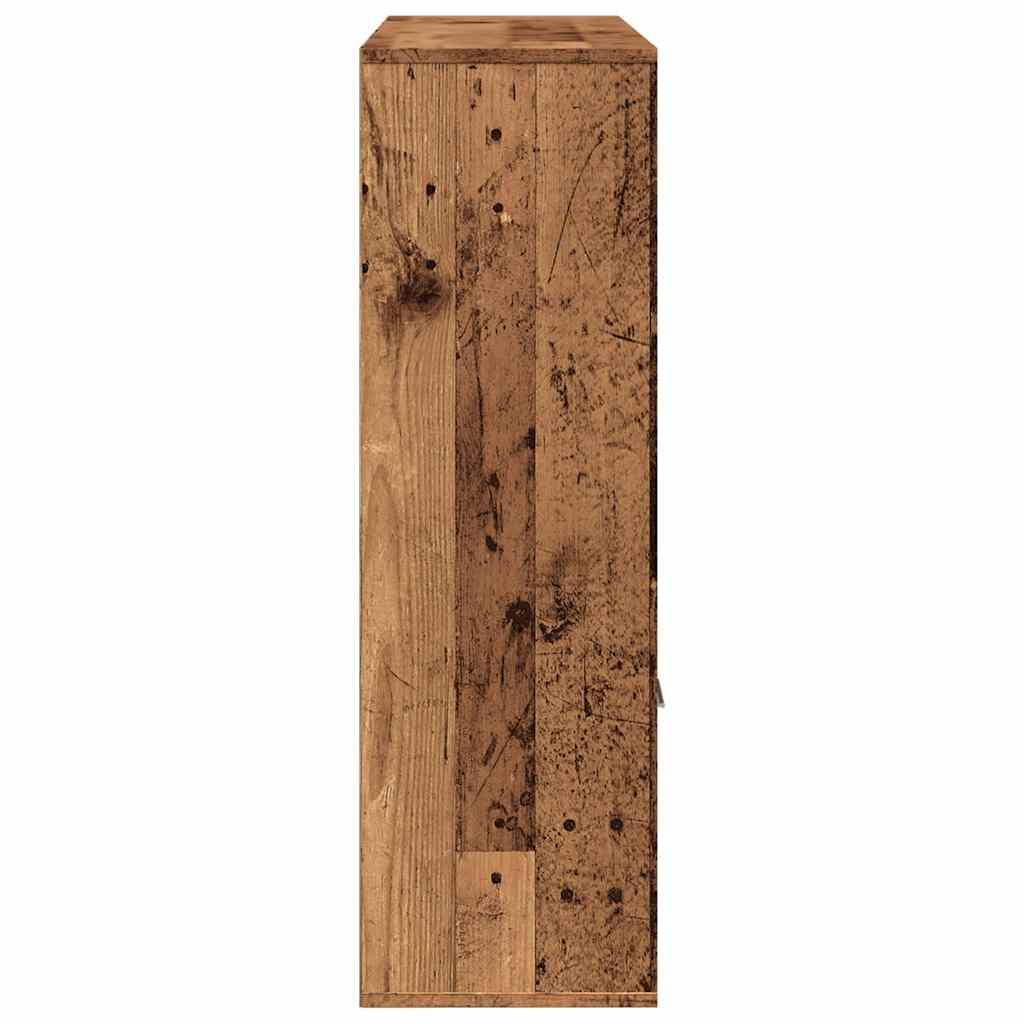 vidaXL Regał, stare drewno, 98x29x97,5 cm, materiał drewnopochodny