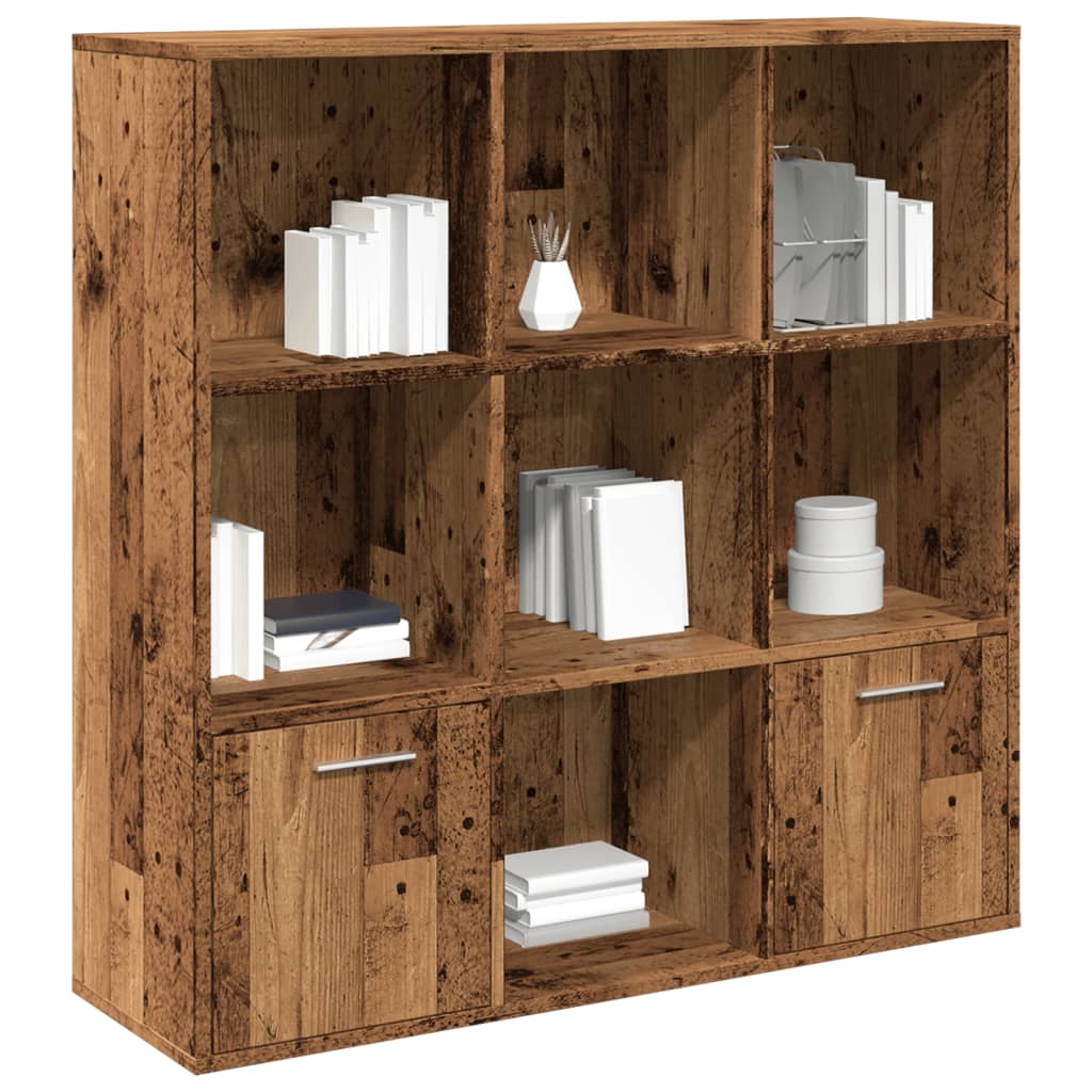 vidaXL Regał, stare drewno, 98x29x97,5 cm, materiał drewnopochodny
