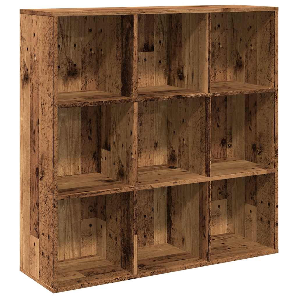 vidaXL Regał, stare drewno, 98x29x97,5 cm, materiał drewnopochodny