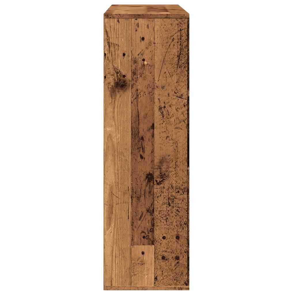 vidaXL Regał, stare drewno, 98x29x97,5 cm, materiał drewnopochodny