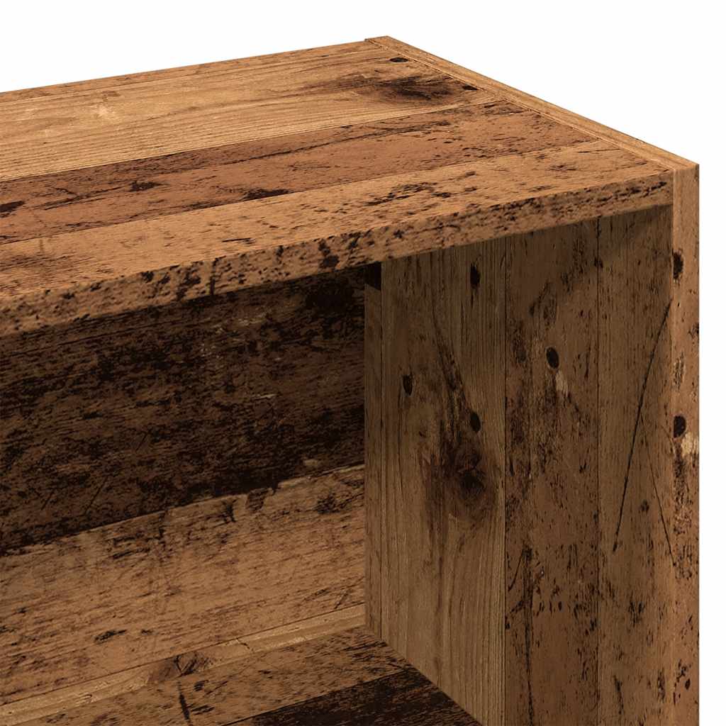 vidaXL Regał, stare drewno, 98x29x97,5 cm, materiał drewnopochodny