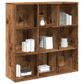 vidaXL Regał, stare drewno, 98x29x97,5 cm, materiał drewnopochodny