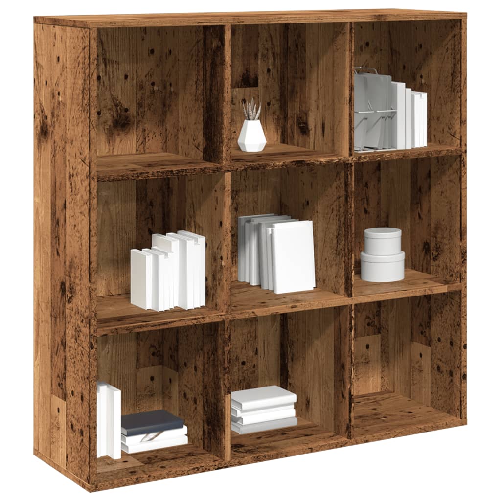 vidaXL Regał, stare drewno, 98x29x97,5 cm, materiał drewnopochodny