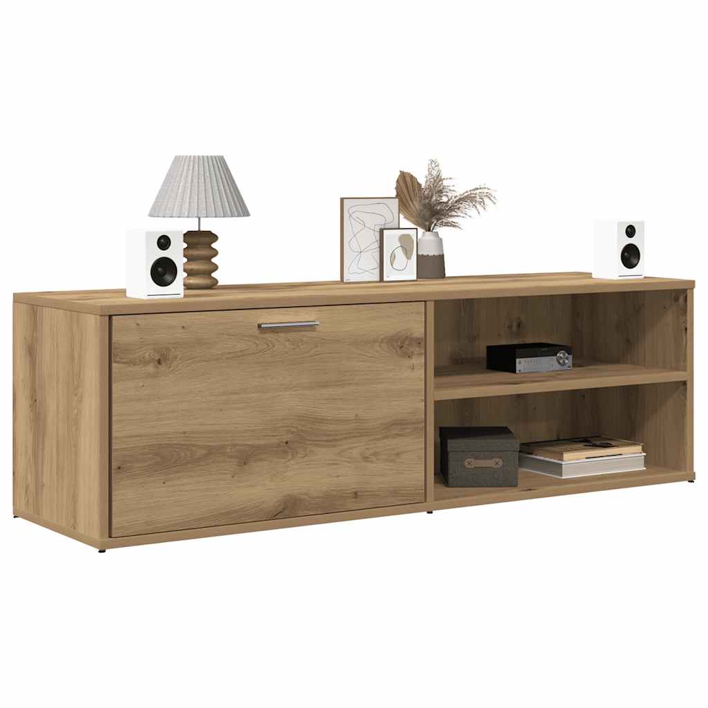 vidaXL Szafka pod TV, dąb artisan, 120x34x37 cm