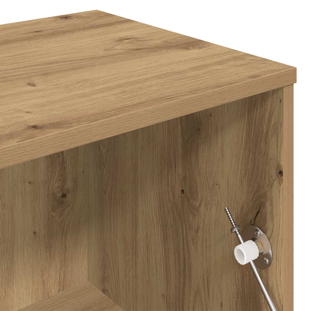 vidaXL Szafka pod TV, dąb artisan, 120x34x37 cm