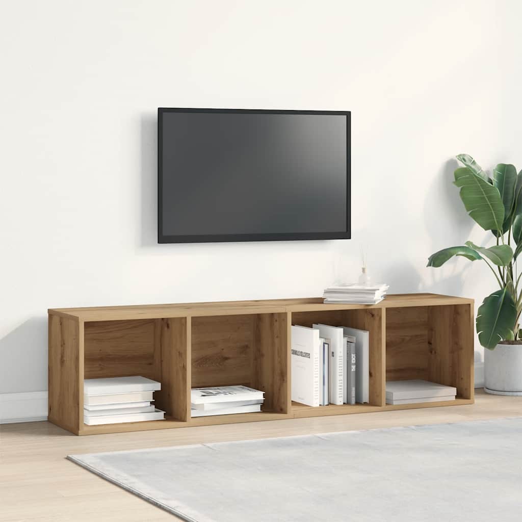 vidaXL Szafka pod TV, dąb artisan, 120x34x37 cm
