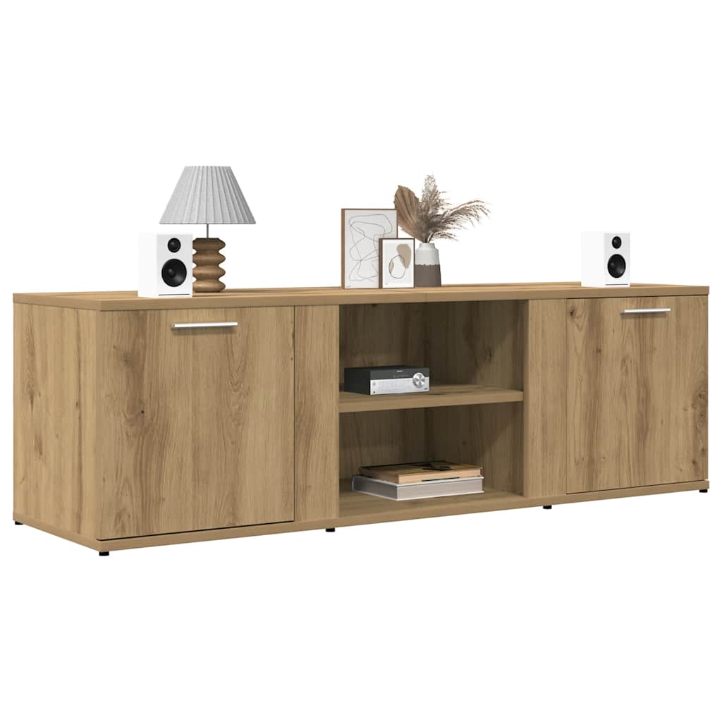 vidaXL Szafka pod TV, dąb artisan, 120x34x37 cm