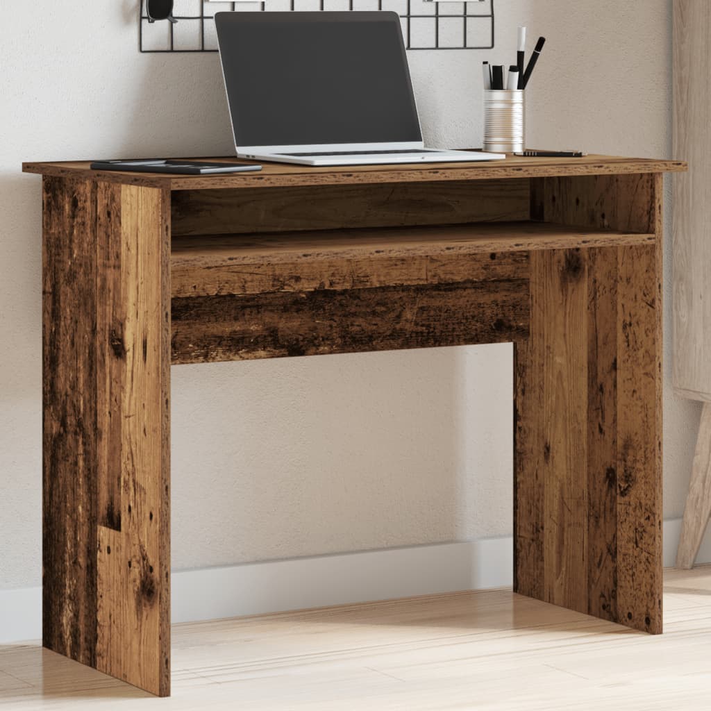 vidaXL Biurko, stare drewno, 90x50x74 cm, materiał drewnopochodny