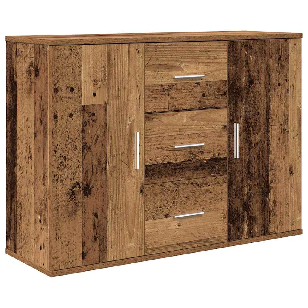 vidaXL Szafka, stare drewno, 90x29,5x65 cm, materiał drewnopochodny