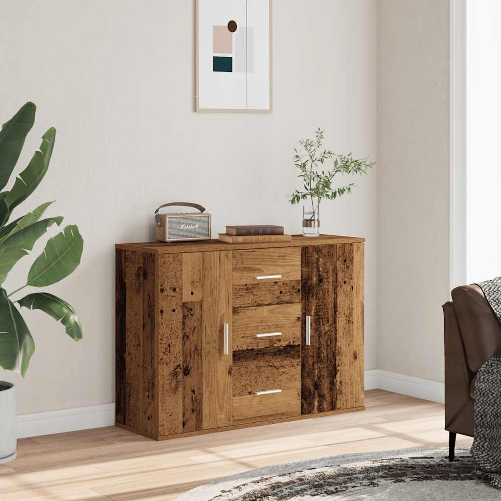 vidaXL Szafka, stare drewno, 90x29,5x65 cm, materiał drewnopochodny