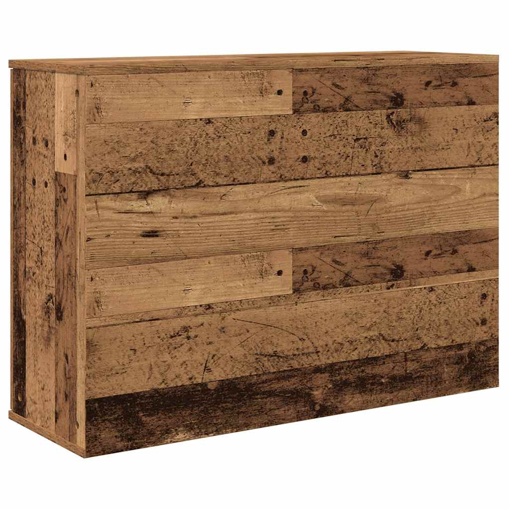 vidaXL Szafka, stare drewno, 90x29,5x65 cm, materiał drewnopochodny