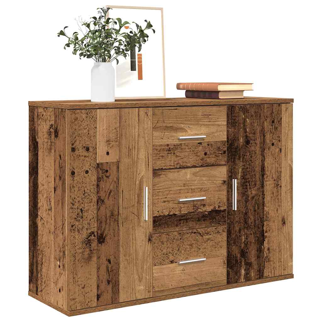 vidaXL Szafka, stare drewno, 90x29,5x65 cm, materiał drewnopochodny
