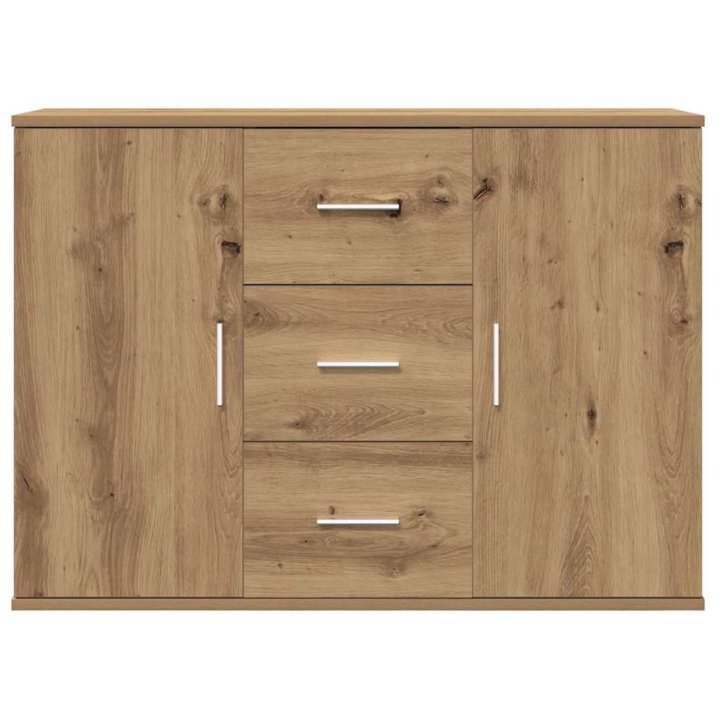 vidaXL Komoda, dąb artisan, 90x29,5x65 cm, materiał drewnopochodny