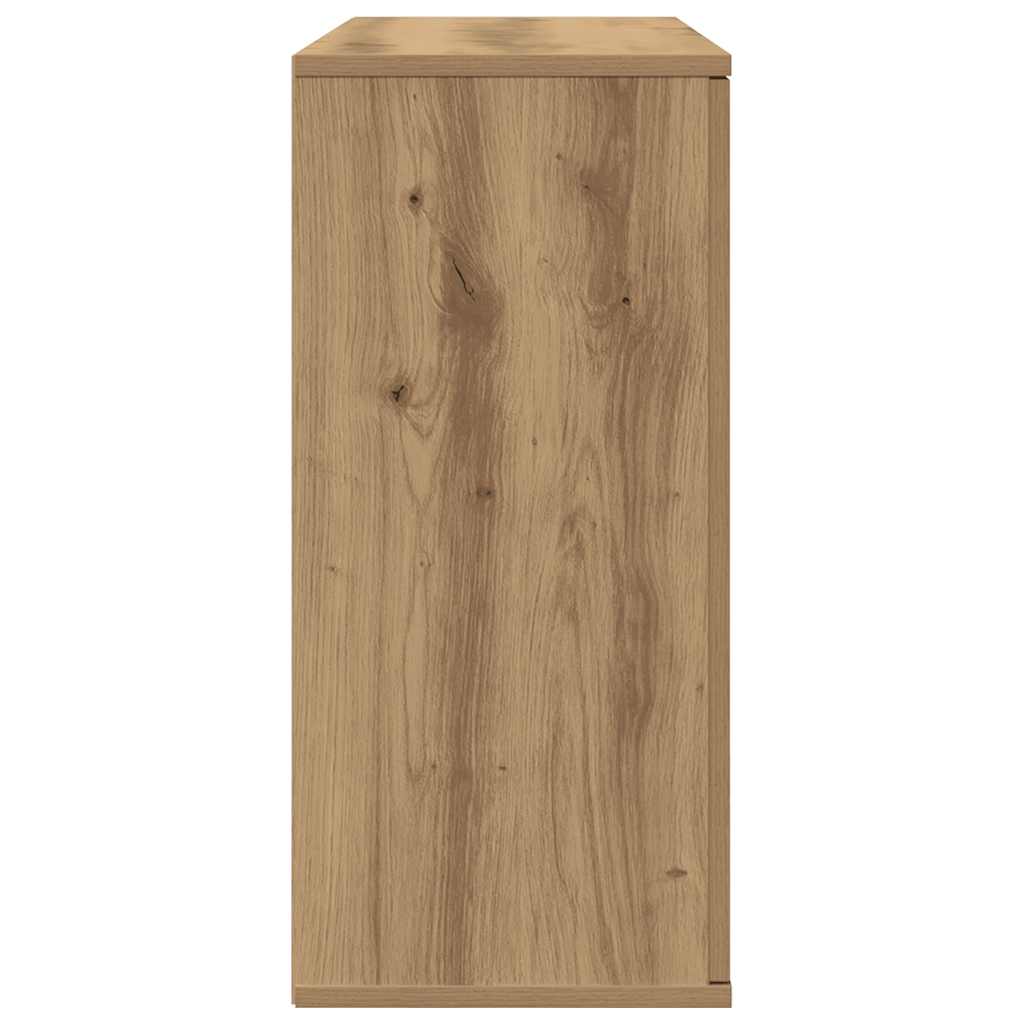 vidaXL Komoda, dąb artisan, 90x29,5x65 cm, materiał drewnopochodny