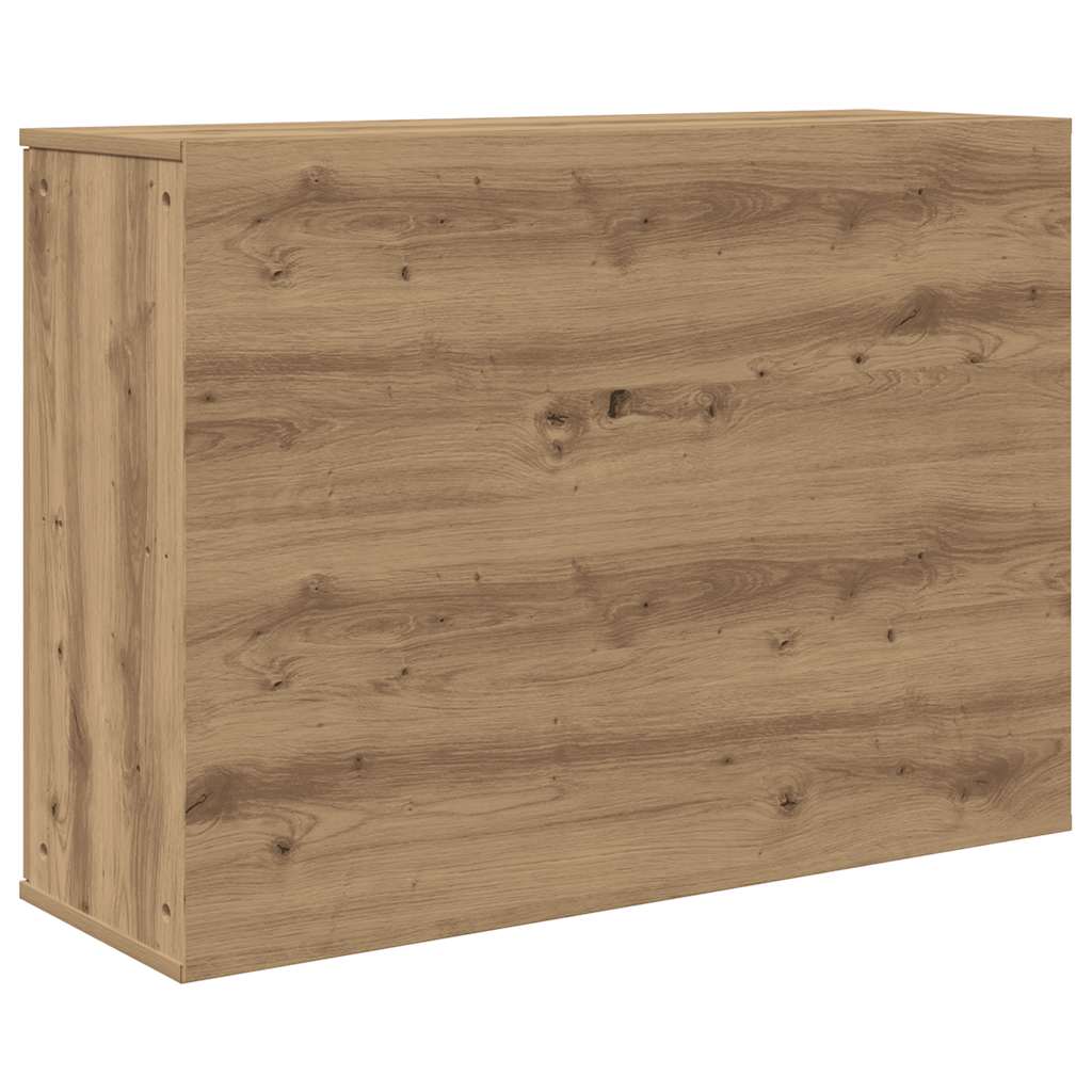vidaXL Komoda, dąb artisan, 90x29,5x65 cm, materiał drewnopochodny