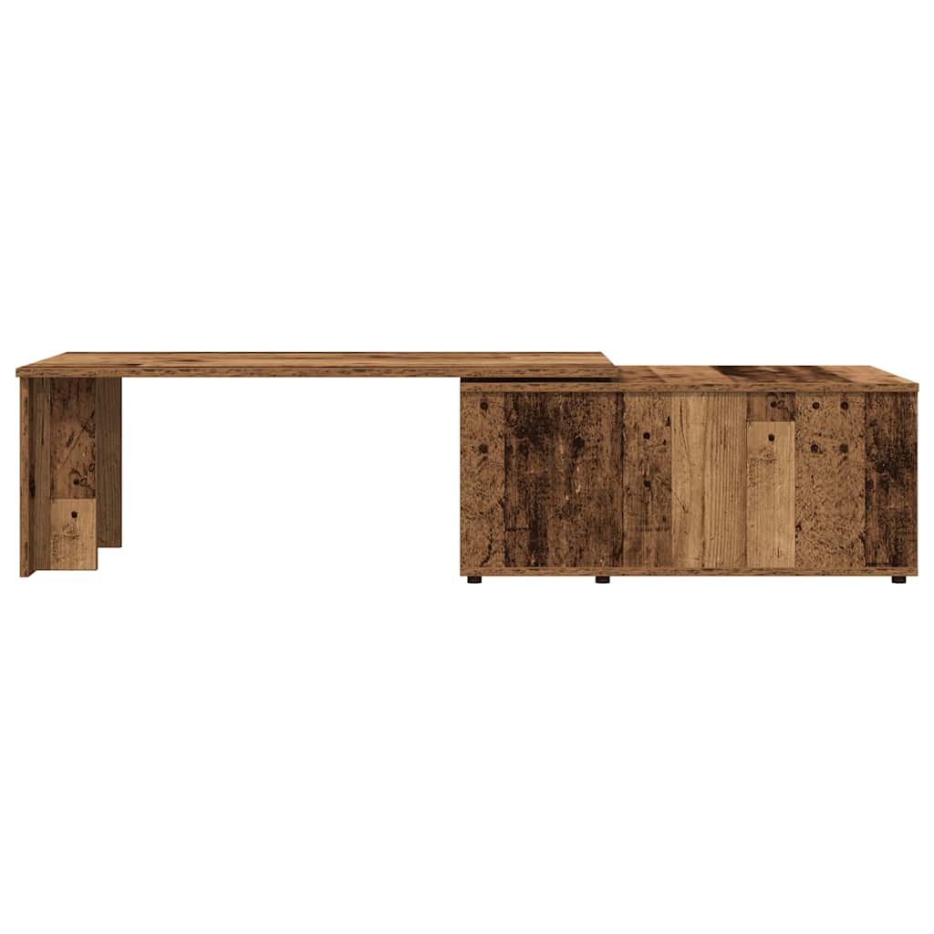 vidaXL Stolik kawowy, stare drewno, 150x50x35 cm