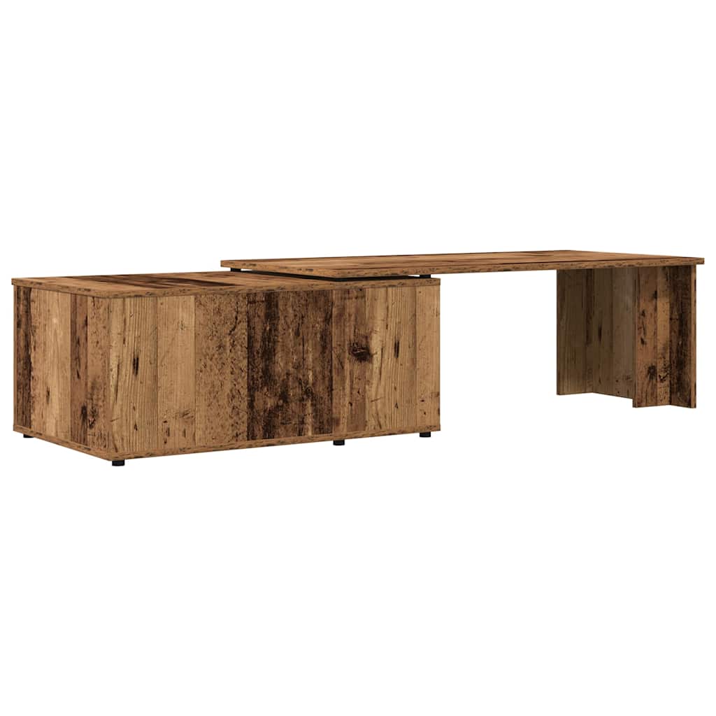 vidaXL Stolik kawowy, stare drewno, 150x50x35 cm