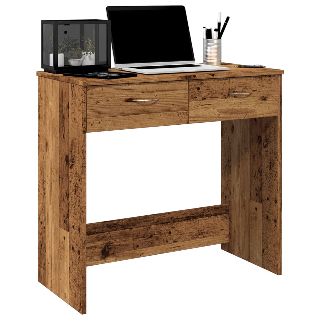 vidaXL Biurko, stare drewno, 80x40x75 cm, materiał drewnopochodny