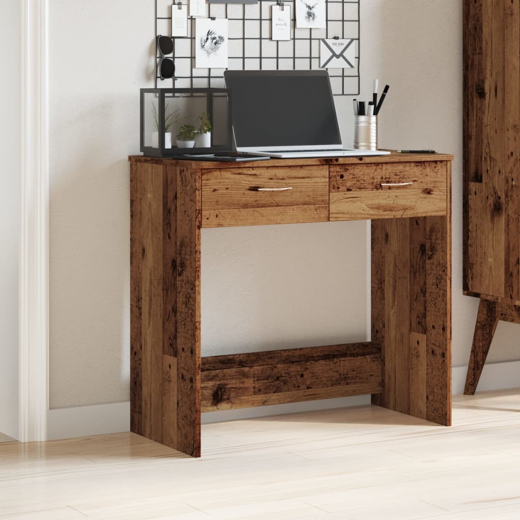 vidaXL Biurko, stare drewno, 80x40x75 cm, materiał drewnopochodny