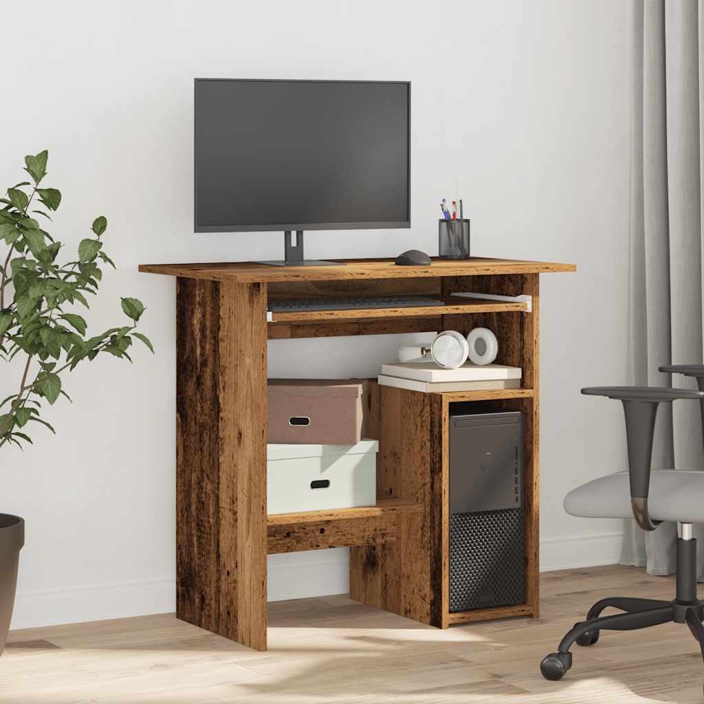vidaXL Biurko, stare drewno, 80x45x74 cm, materiał drewnopochodny